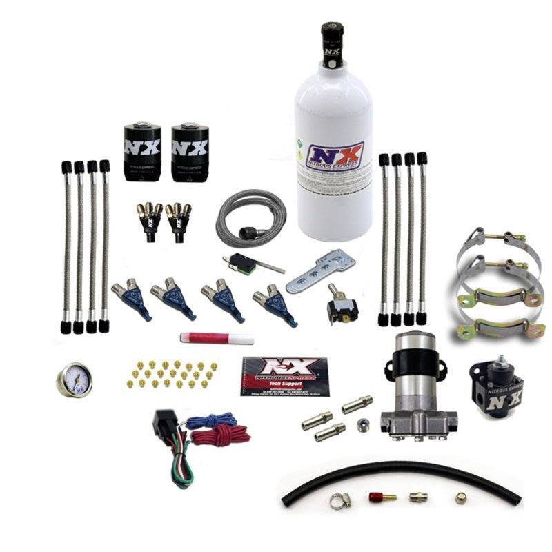 Nitrous Express 4 Cyl Piranha Nitrous Kit (Pro-Mod) w/2.5lb Bottle Nitrous Systems Nitrous Express