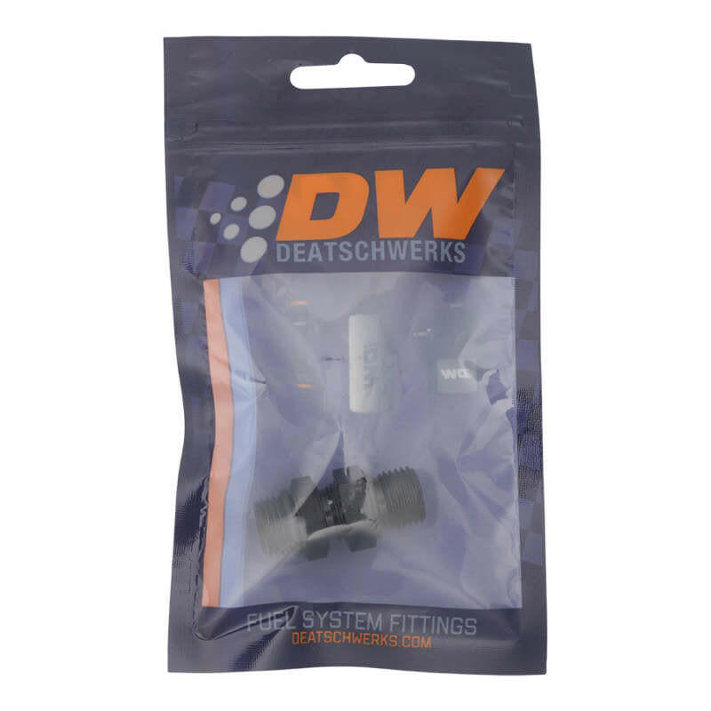 DeatschWerks 6AN ORB Male to 6AN ORB Male Swivel Adapter - Anodized Matte Black Fittings DeatschWerks