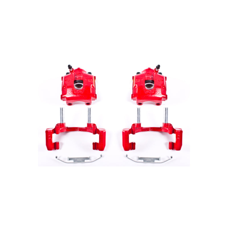 Power Stop 2000 BMW 323Ci Rear Red Calipers w/Brackets - Pair Brake Calipers - Perf PowerStop