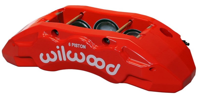 Wilwood Caliper-TX6R- R/H - Red 2.00/1.88/1.88in Pistons 1.50in Disc Brake Calipers - Perf Wilwood