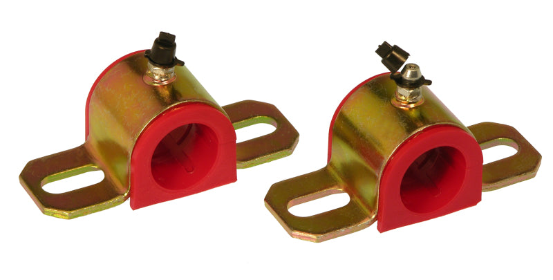 Prothane Universal Greasable Sway Bar Bushings - 25MM - Type A Bracket - Red Sway Bar Bushings Prothane