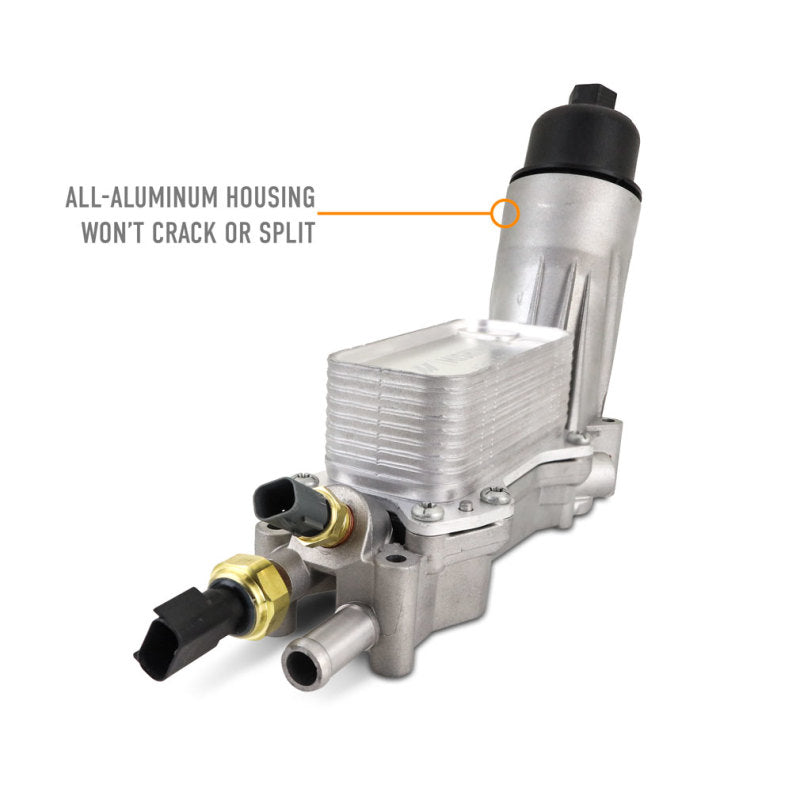 Mishimoto 12-18 Jeep Wrangler JK Aluminum Oil Filter Housing 3.6L Oil Filter Blocks Mishimoto