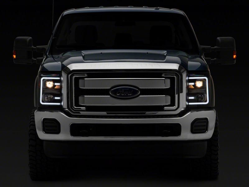 Raxiom 11-16 Ford F-250 Super Duty LED Projector Headlights - Black Housing (Clear Lens) Headlights Raxiom