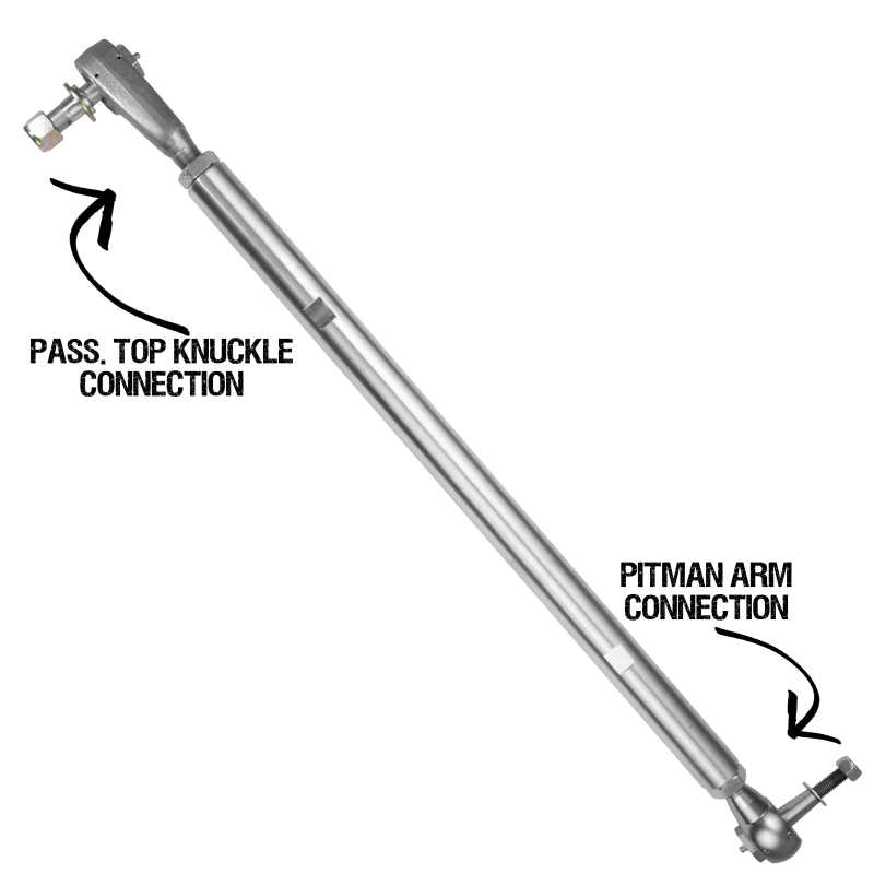 Rock Krawler 2018+ Jeep Wrangler (JL/JLU/JT Sport w/ Standard Axles) Pro-X Top Mount Drag Link Tie Rods Rock Krawler