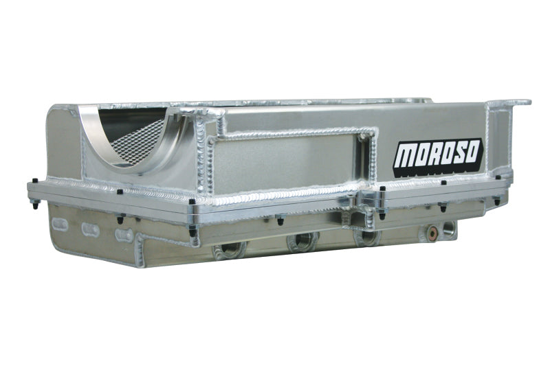 Moroso Donovan 700/DRC2/Merlin Big Block (w/Four Pick Ups & 2 Piece Seal) Dry Sump Aluminum Oil Pan Oil Pans Moroso