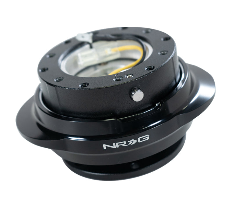 NRG Quick Release Gen 2.2 - Black Body / Shiny Black Oval Ring Quick Release Adapters NRG