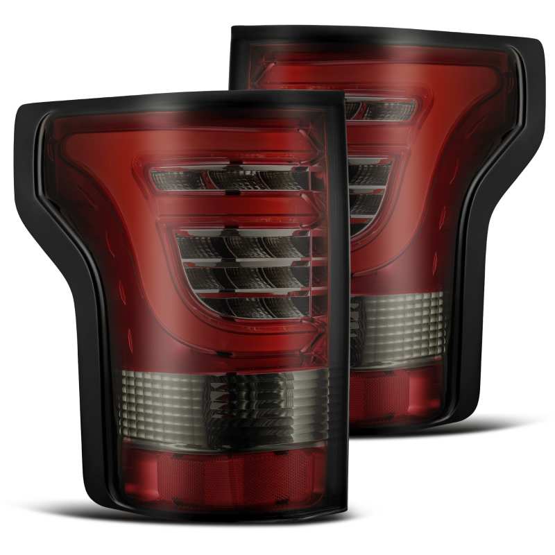 AlphaRex 15-17 Ford F-150 (Excl Models w/Blind Spot Sensor) PRO-Series LED Tail Lights Red Smoke Tail Lights AlphaRex