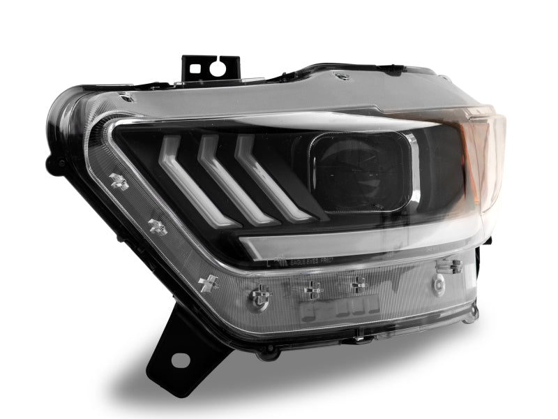 Raxiom 15-17 Ford Mustang GT350 GT500 LED Projector Headlights- Black Housing (Clear Lens) Headlights Raxiom