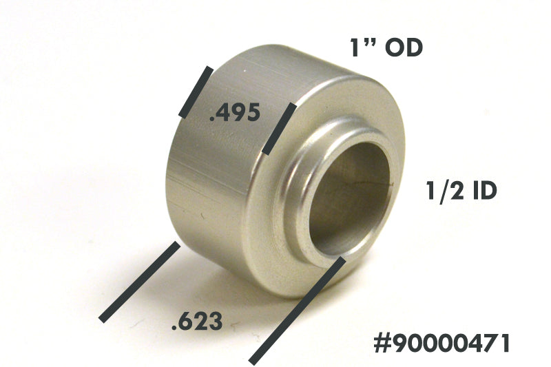Ridetech Shock Mount Spacer w/ 1/2in I.D. For Cantilever Pin or Shock Stud Bushing Kits Ridetech