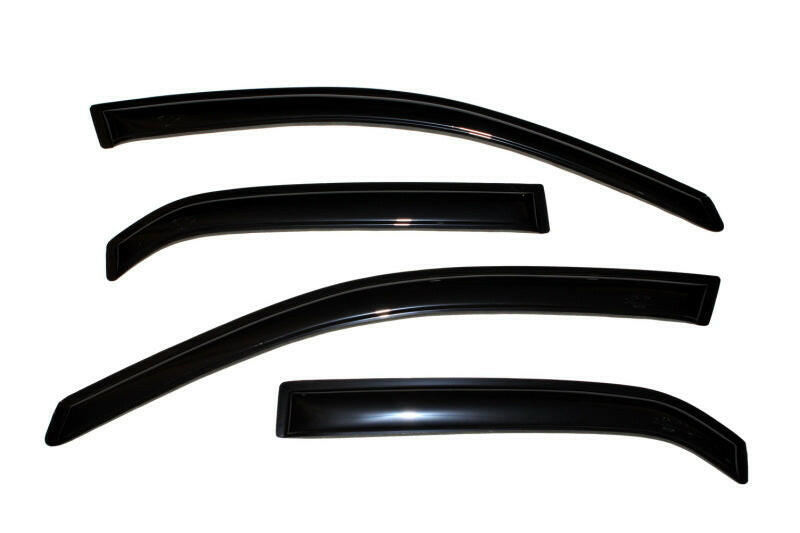 AVS 02-06 Mitsubishi Lancer Ventvisor Outside Mount Window Deflectors 4pc - Smoke Wind Deflectors AVS