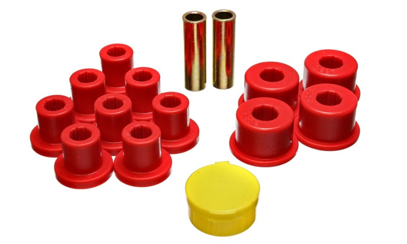Energy Suspension 6/74-80 MG MGB Red Rear Leaf Spring Bushing Set Bushing Kits Energy Suspension