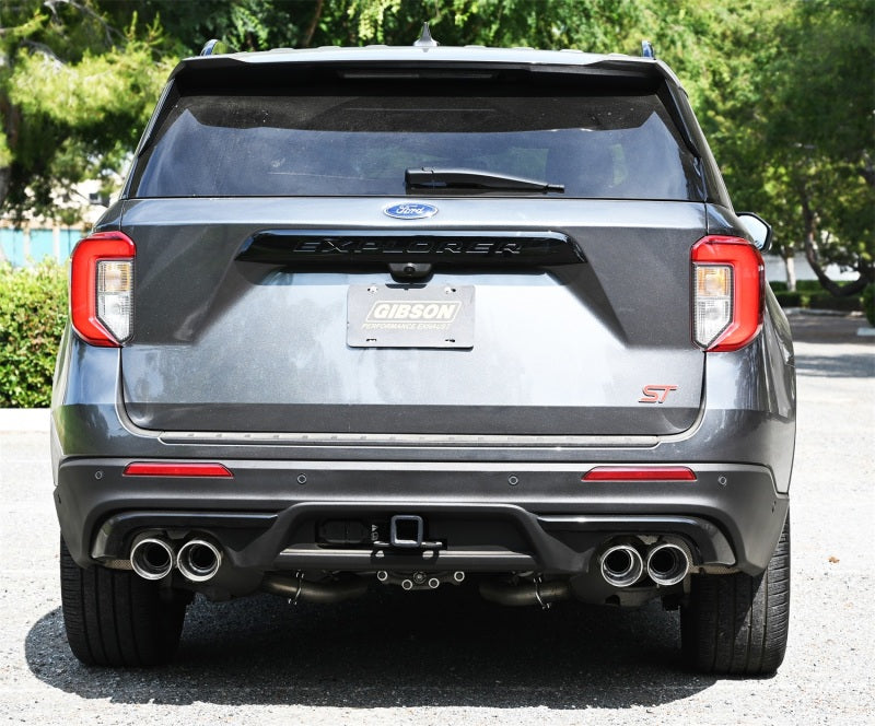 Gibson 20-21 Ford Explorer ST / Lincoln Aviator 3.0L 2.25in Axle-Back Dual Exhaust - Stainless Axle Back Gibson