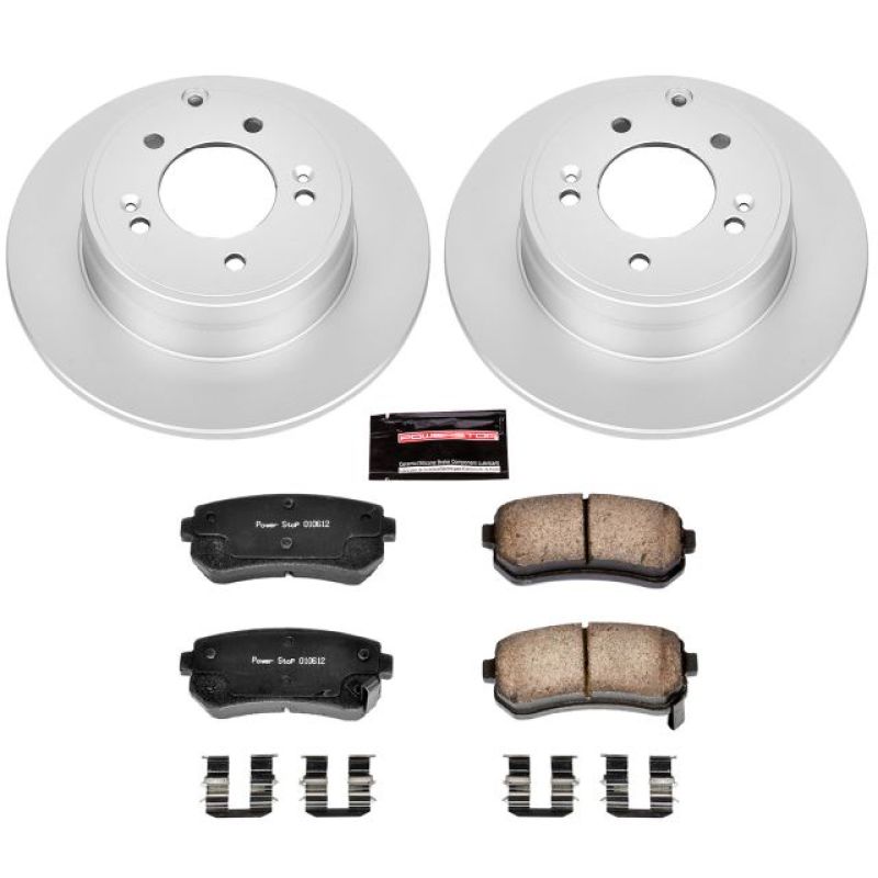 Power Stop 2015 Hyundai Sonata Rear Z17 Evolution Geomet Coated Brake Kit Brake Kits - Performance Blank PowerStop