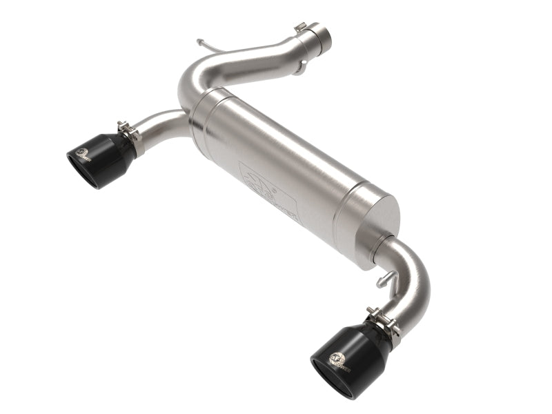 aFe Vulcan 3in 304 SS Axle-Back Exhaust 2021 Ford Bronco L4-2.3L (t)/V6-2.7L (tt) w/ Black Tips Axle Back aFe