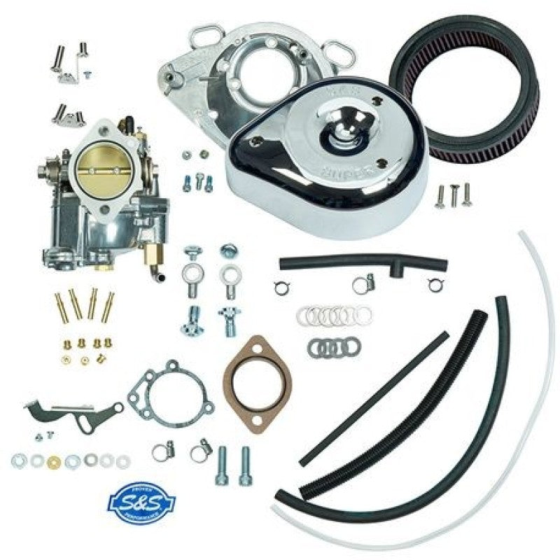 S&S Cycle 93-99 BT Super E Carburetor Kit w/o Manifold & Mounting Hardware Headers & Manifolds S&S Cycle
