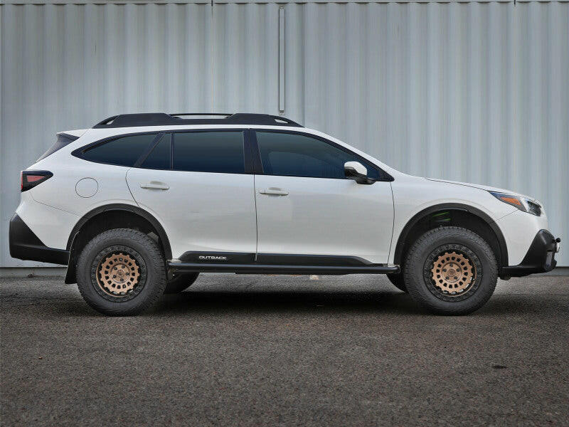 aFe POWER 20-23 Subaru Outback H4 2.4L (t) / H4 2.5L Terra Guard Trail Slider Steps - Black Nerf Bars aFe