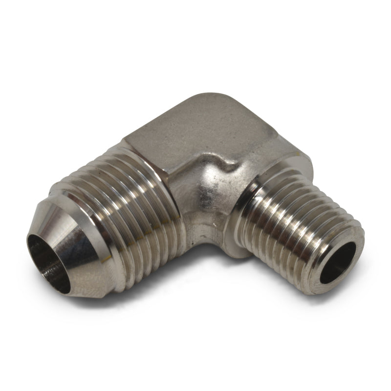 Russell Performance -8 AN to 3/8in NPT 90 Degree Flare to Pipe Adapter (Endura) Fittings Russell