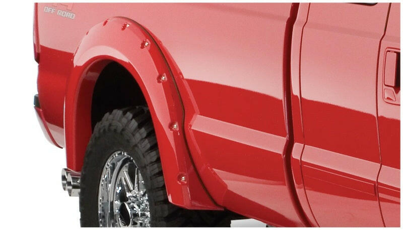 Bushwacker 99-10 Ford F-250 Super Duty Styleside Pocket Style Flares 2pc - Black Fender Flares Bushwacker