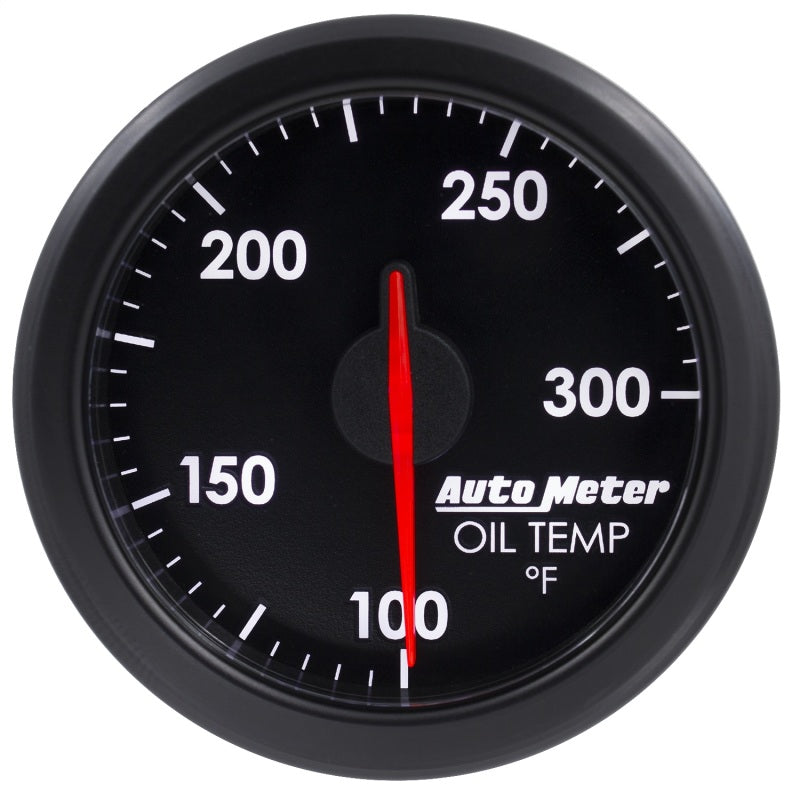 Autometer Airdrive 2-1/6in Oil Temp Gauge 100-300 Degrees F - Black Gauges AutoMeter