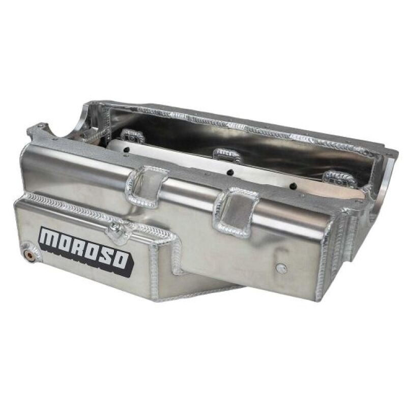 Moroso Pre 85 SBC 2PC Rear Seal Circle Track Open Modified 8qt 7.125in Aluminum Oil Pan Oil Pans Moroso