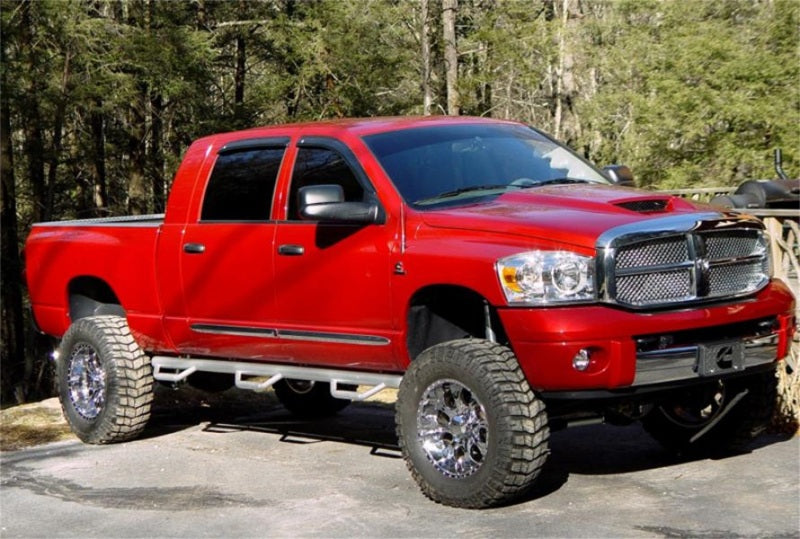 N-Fab Nerf Step 06-09 Dodge Ram 1500/2500/3500 Mega Cab 6.4ft Bed - Gloss Black - Bed Access - 3in Side Steps N-Fab