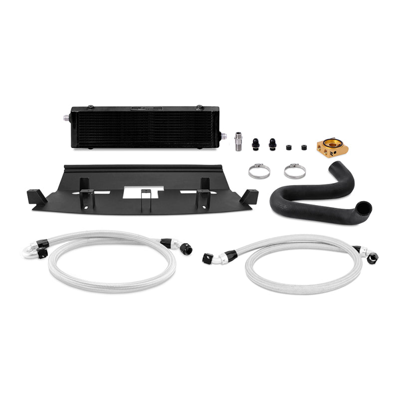 Mishimoto 2018+ Ford Mustang GT Thermostatic Oil Cooler Kit - Black Oil Coolers Mishimoto