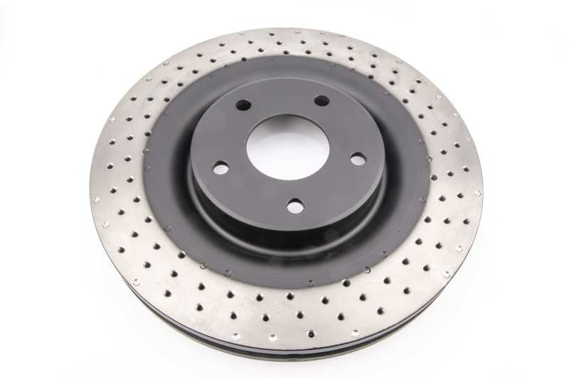 DBA 05-13 Chevrolet Corvette Front 4000 Series Cross Drilled Rotor Brake Rotors - Drilled DBA