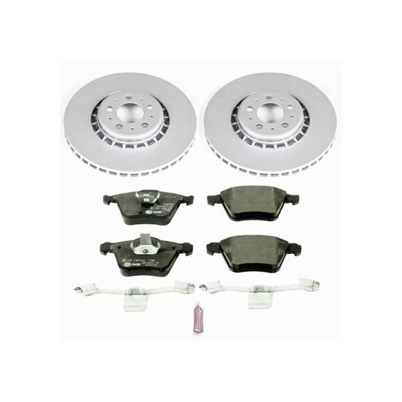 Power Stop 03-14 Volvo XC90 Front Euro-Stop Brake Kit Brake Kits - OE PowerStop