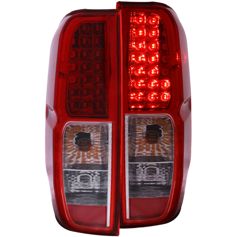 ANZO 2005-2008 Nissan Frontier LED Taillights Red/Clear Tail Lights ANZO