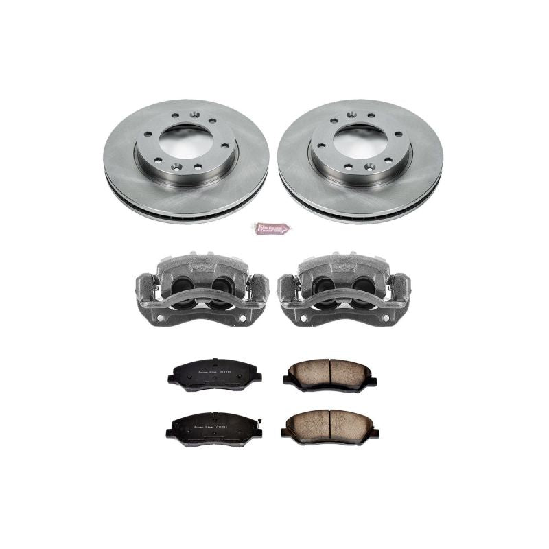 Power Stop 07-08 Hyundai Entourage Front Autospecialty Brake Kit w/Calipers Brake Kits - OE PowerStop