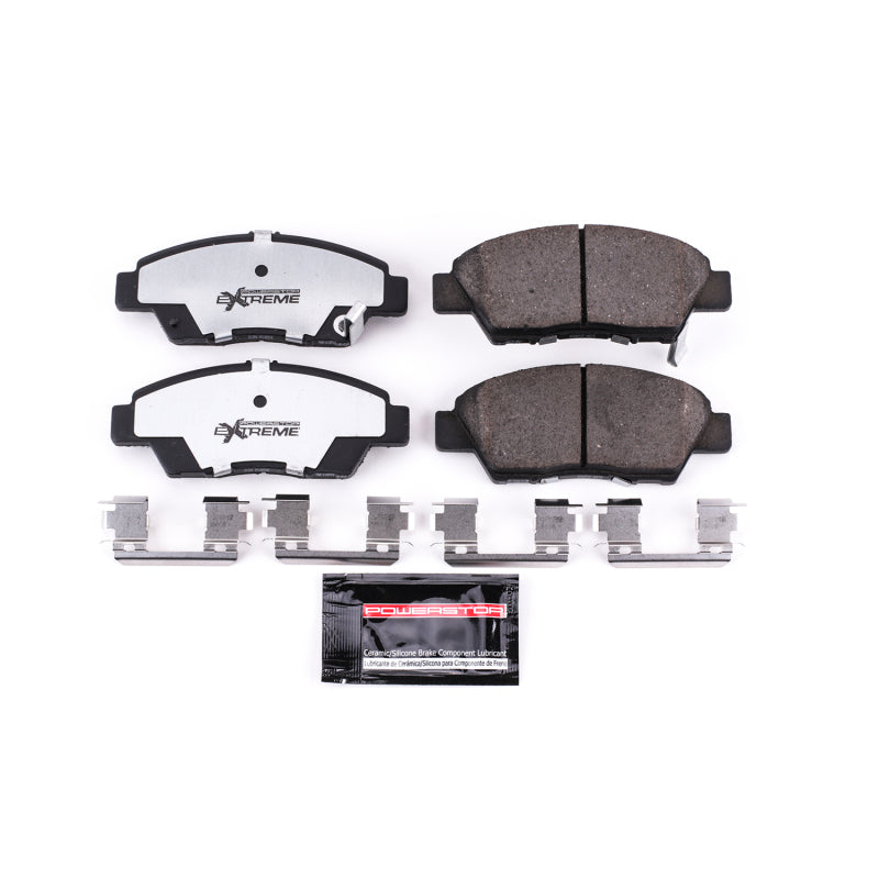 Power Stop 11-15 Honda CR-Z Front Z26 Extreme Street Brake Pads w/Hardware Brake Pads - Performance PowerStop