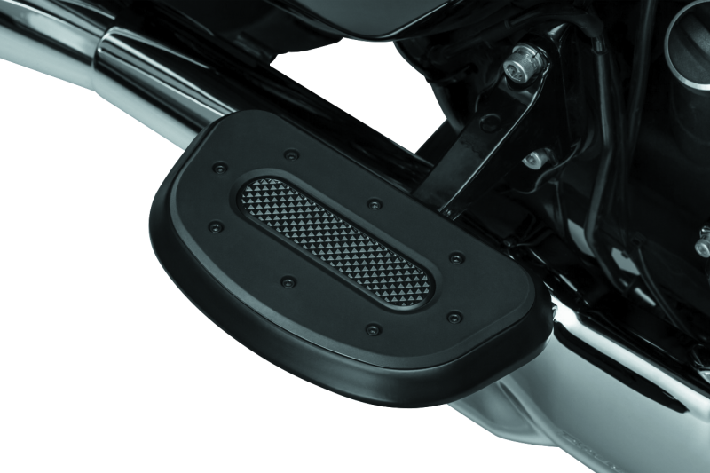 Kuryakyn Heavy Industry Passenger Floorboards Black Footpegs Kuryakyn