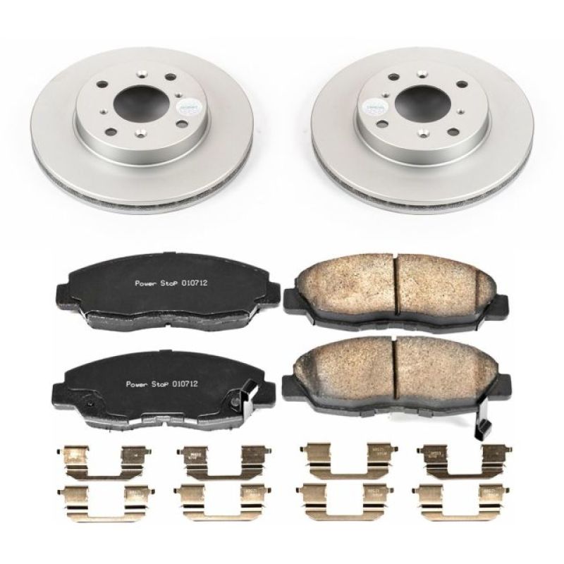 Power Stop 98-99 Acura CL Front Z17 Evolution Geomet Coated Brake Kit Brake Kits - Performance Blank PowerStop