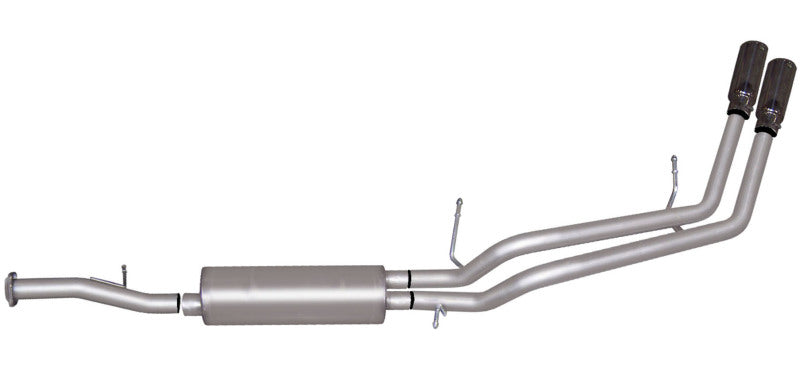 Gibson 07-12 Chevrolet Avalanche LS 5.3L 2.25in Cat-Back Dual Sport Exhaust - Aluminized Catback Gibson