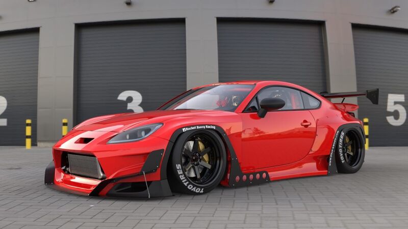 GReddy Pandem 2022+ Toyota GR86 (ZN8) Rocket Bunny V1.5 Ducktail Wing Spoilers GReddy
