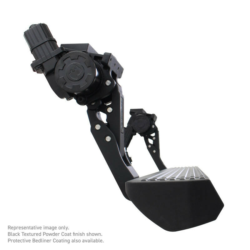 RealTruck 18-24 Jeep Wrangler 4dr VoltStep Electric Running Board Kit - Bedliner Coating Running Boards Go Rhino