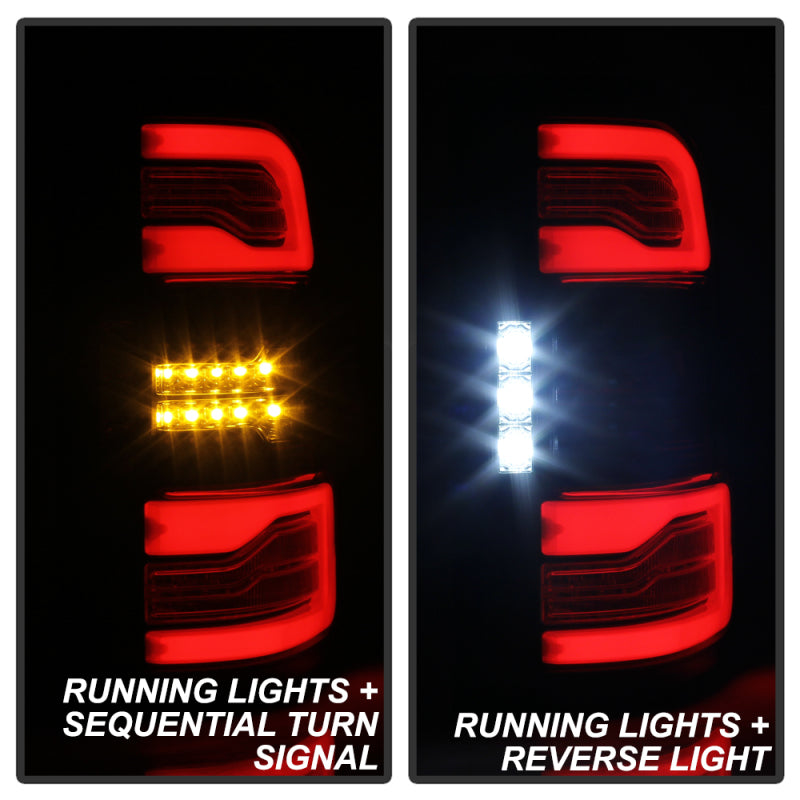 Spyder Dodge Ram 19-20 LED Tail Light Chrome ALT-YD-DR19HAL-SEQ-C Tail Lights SPYDER