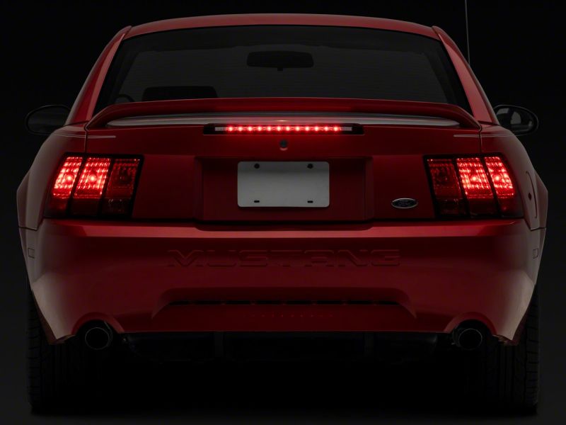 Raxiom 99-04 Ford Mustang Excluding 03-04 Cobra Axial Series LED Third Brake Light- Clear Lens Brake Lights Raxiom