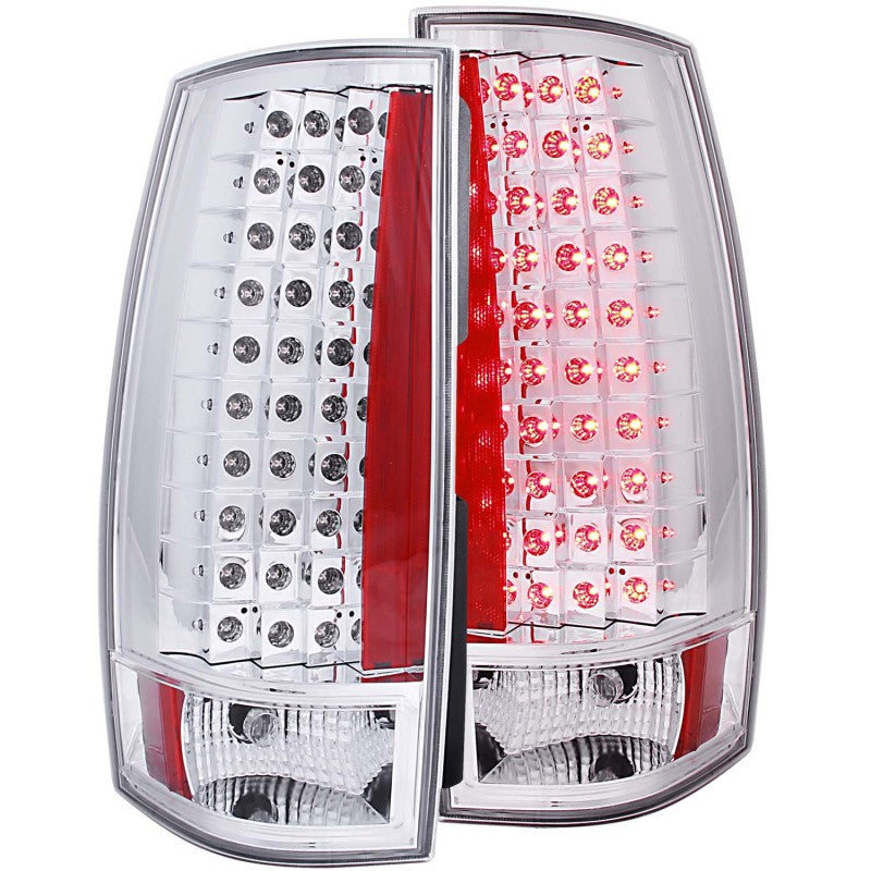 ANZO 2007-2014 Chevrolet Suburban LED Taillights Red/Clear G4 Tail Lights ANZO