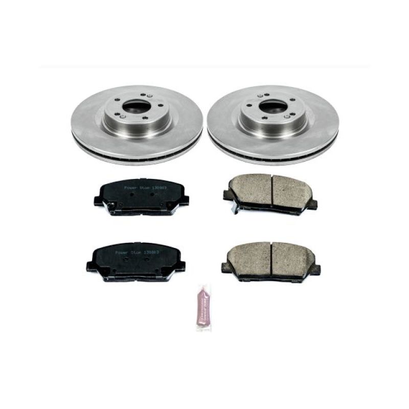 Power Stop 10-16 Hyundai Genesis Coupe Front Autospecialty Brake Kit Brake Kits - OE PowerStop