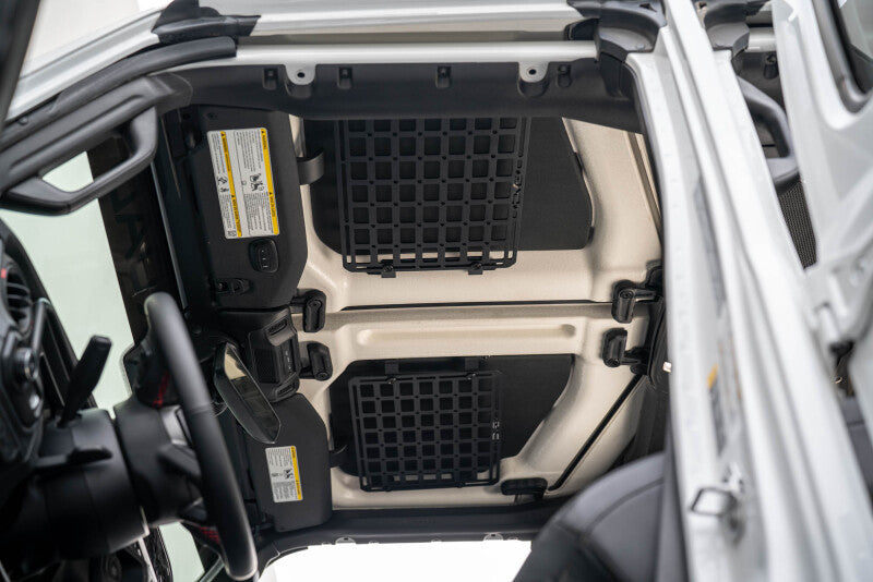 DV8 Offroad 2018-2025 Jeep Wrangler JL Roof Mount for 15In x 12In Molle Panel Exterior Trim DV8 Offroad