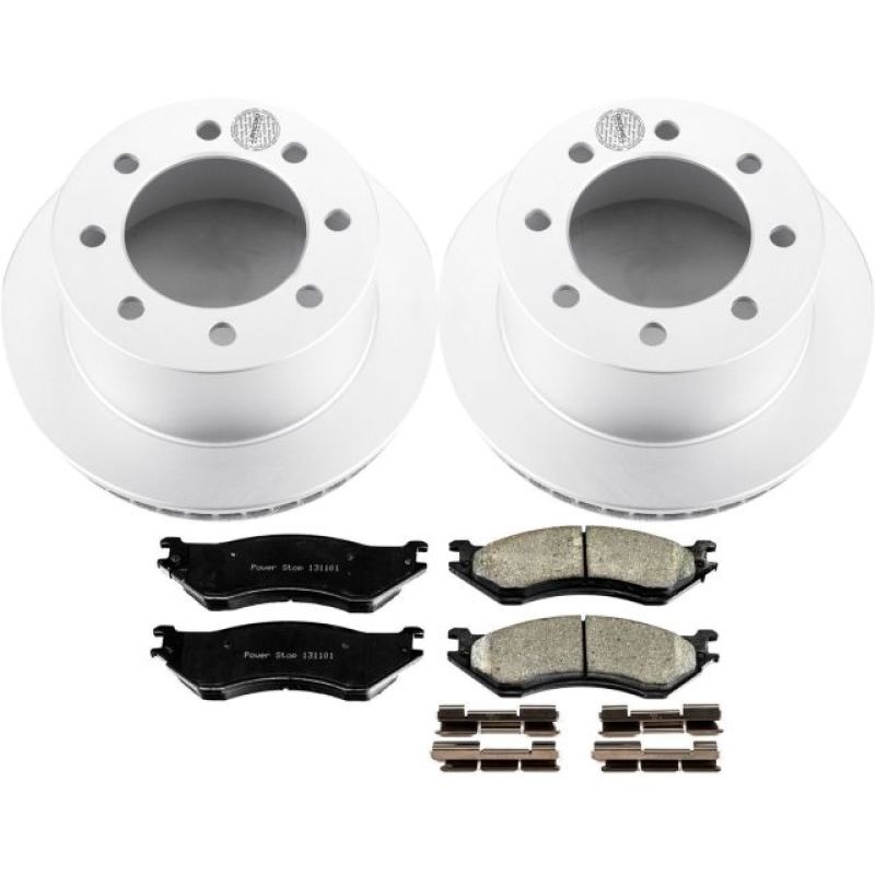 Power Stop 01-02 Dodge Ram 2500 Rear Z17 Evolution Geomet Coated Brake Kit Brake Kits - Performance Blank PowerStop