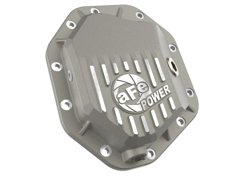 aFe 19-25 GM Trucks Front Diff Cover - Raw w/ Machined Fins Diff Covers aFe