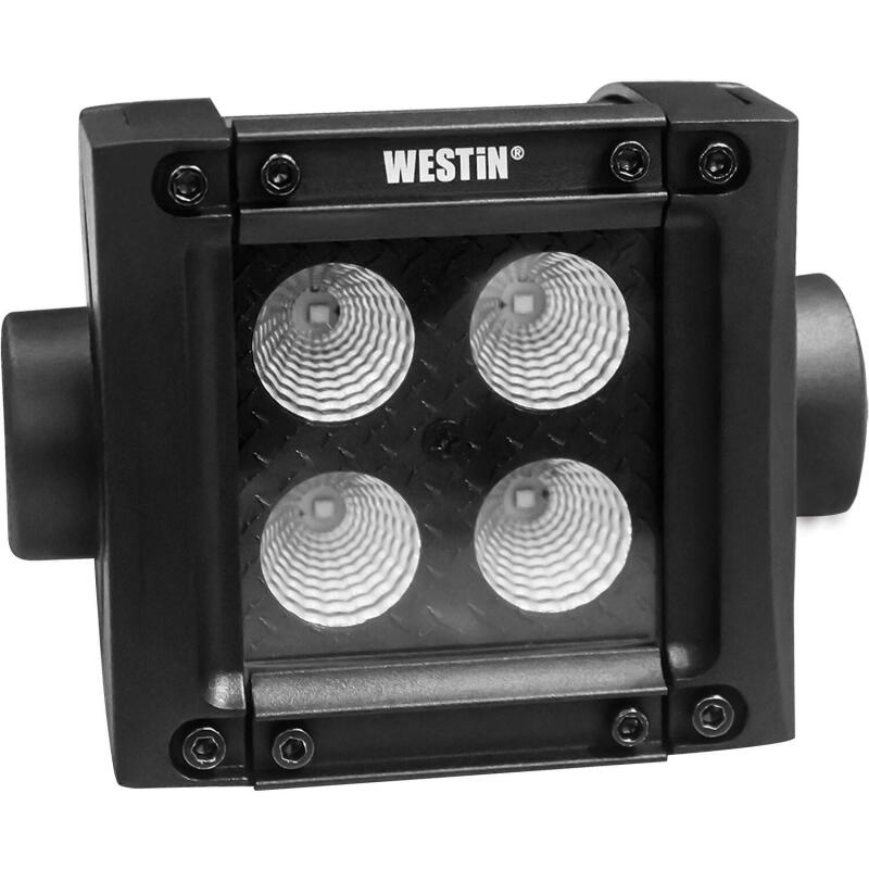 Westin B-FORCE LED Light Bar Double Row 2 inch Flood w/3W Cree - Black Light Bars & Cubes Westin