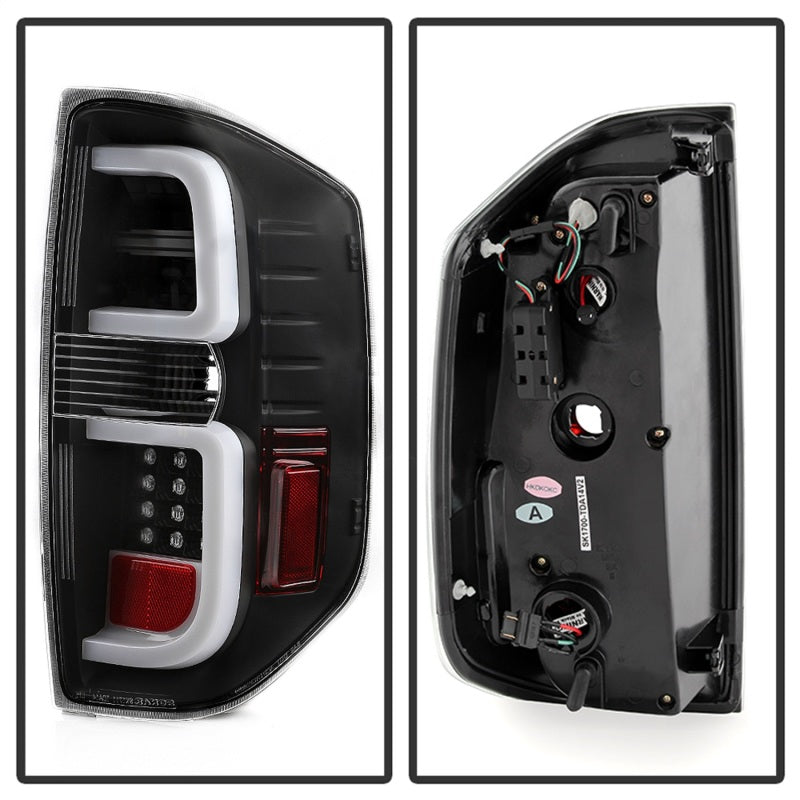 Spyder Toyota Tundra 2014-2016 Light Bar LED Tail Lights All Black ALT-YD-TTU14-LED-BKV2 Tail Lights SPYDER