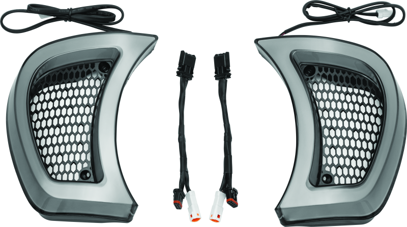 Kuryakyn Tracer Headlight Vent Accents Road Glide Exterior Trim Kuryakyn