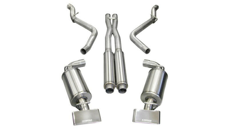 Corsa 2008-2010 Dodge Challenger SRT-8 6.1L V8 Polished Xtreme Cat-Back Exhaust Catback CORSA Performance