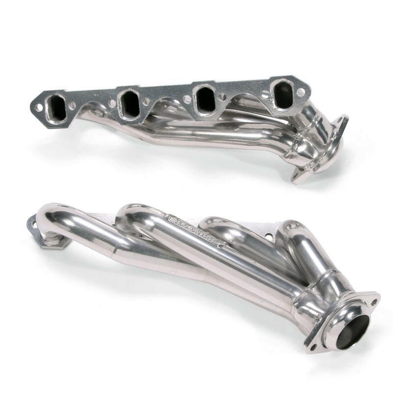 BBK 79-93 Mustang 351 Swap Shorty Unequal Length Exhaust Headers - 1-5/8 Silver Ceramic Headers & Manifolds BBK