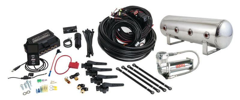 Air Lift Performance 3H (3/8 Air Line 2.5 Gal Polished Aluminum Tank VIAIR 444C Comp) Suspension Controllers Air Lift