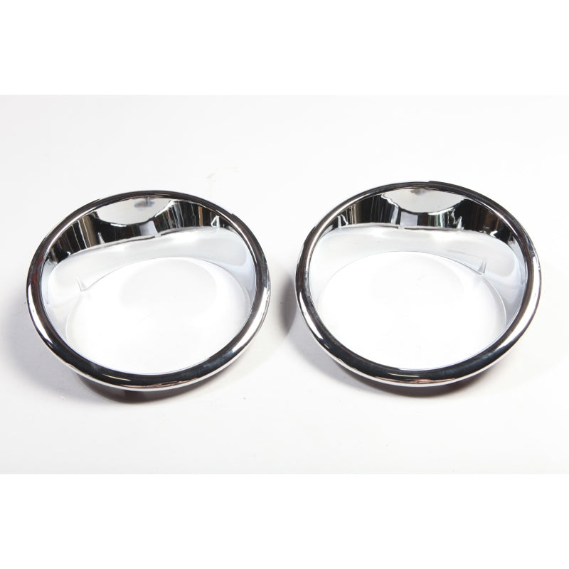 Rugged Ridge Headlight Bezels Chrome 07-18 Jeep Wrangler JK Light Mounts Rugged Ridge